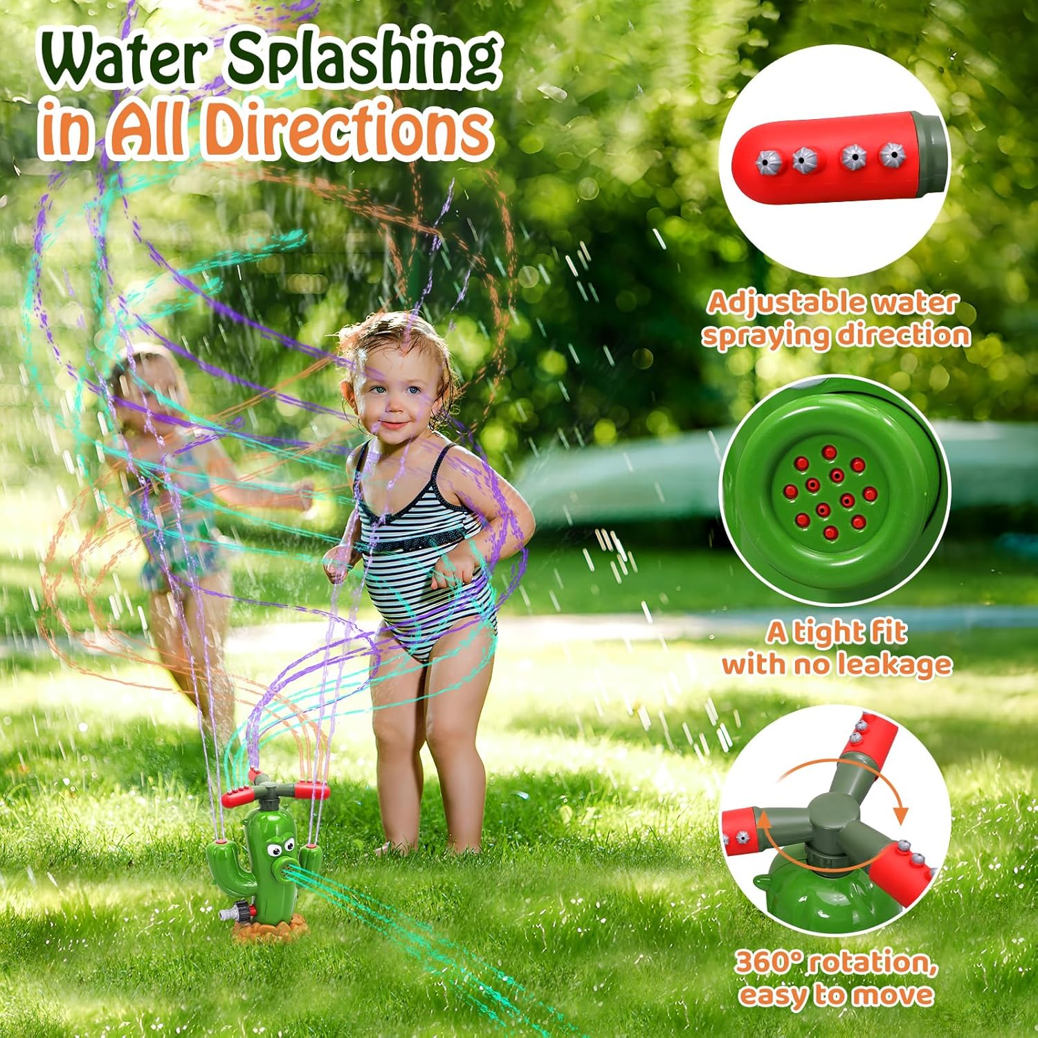 Water Spray Toy Cactus Sprinkl - Kids Yard Toys recension och pris