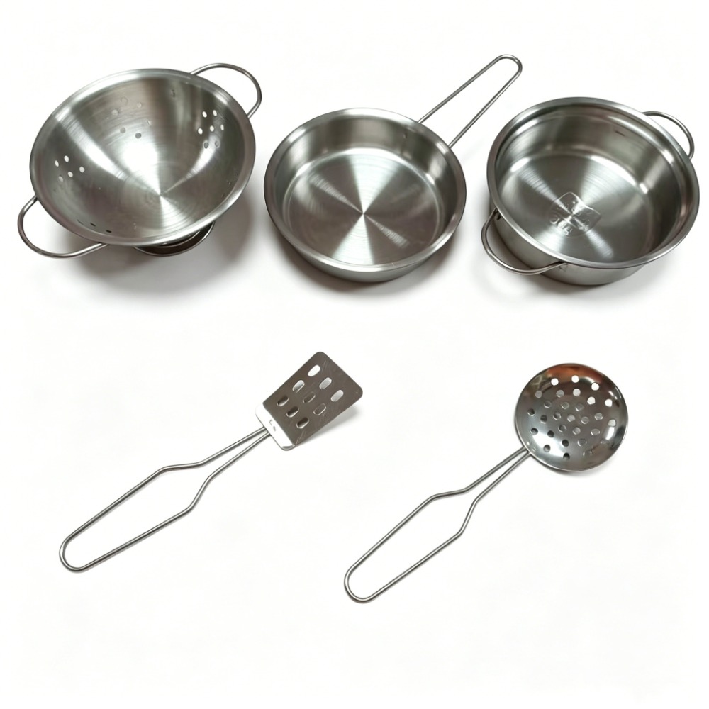 5Pcs Kids Stainless Steel Cook - Kids Toys Kitchen Set recension och pris