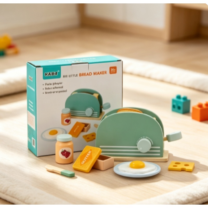 Wooden Simulation Toaster Toy  - Kids Toys Kitchen Set recension och pris