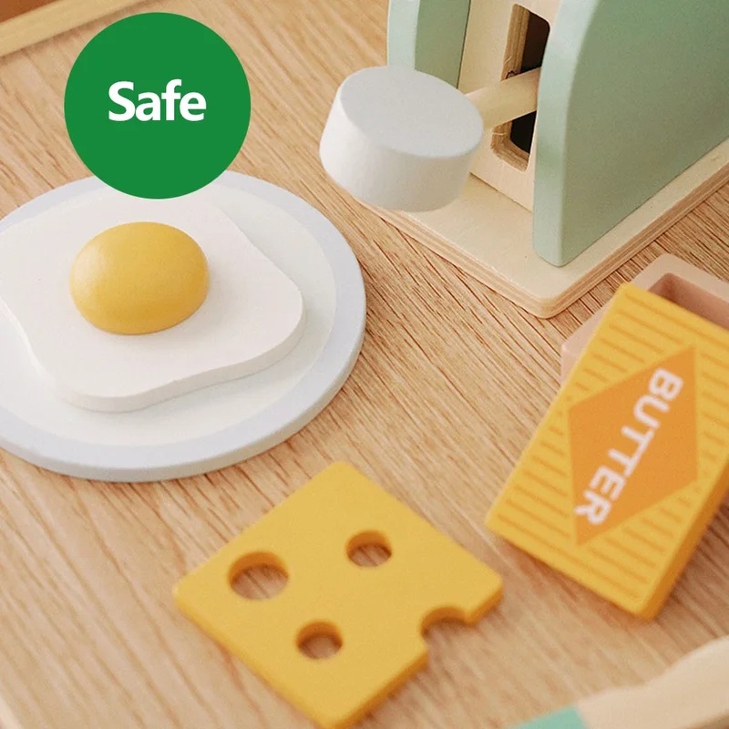 Wooden Simulation Toaster Toy  - Kids Toys Kitchen Set recension och pris