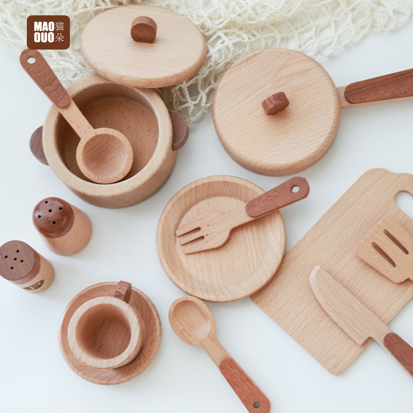 Maoduo Toys Beech Wooden Kids  - Kids Toys Kitchen Set recension och pris