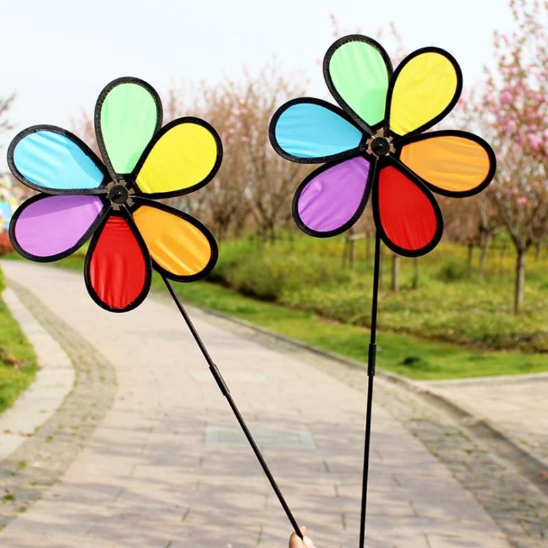 1PC Colorful Windmill Wind Spi - Kids Yard Toys recension och pris