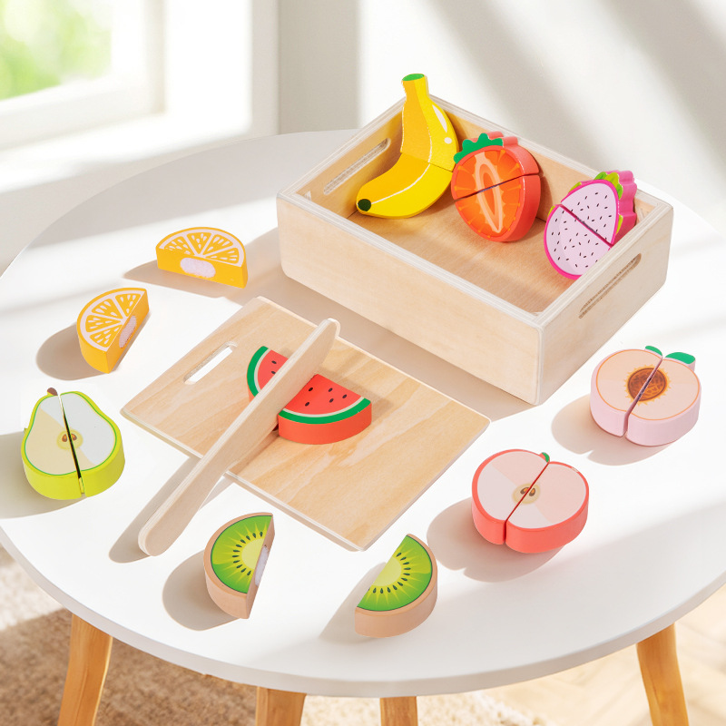 Wooden Cut and Stamp Food Simu - Kids Toys Kitchen Set recension och pris
