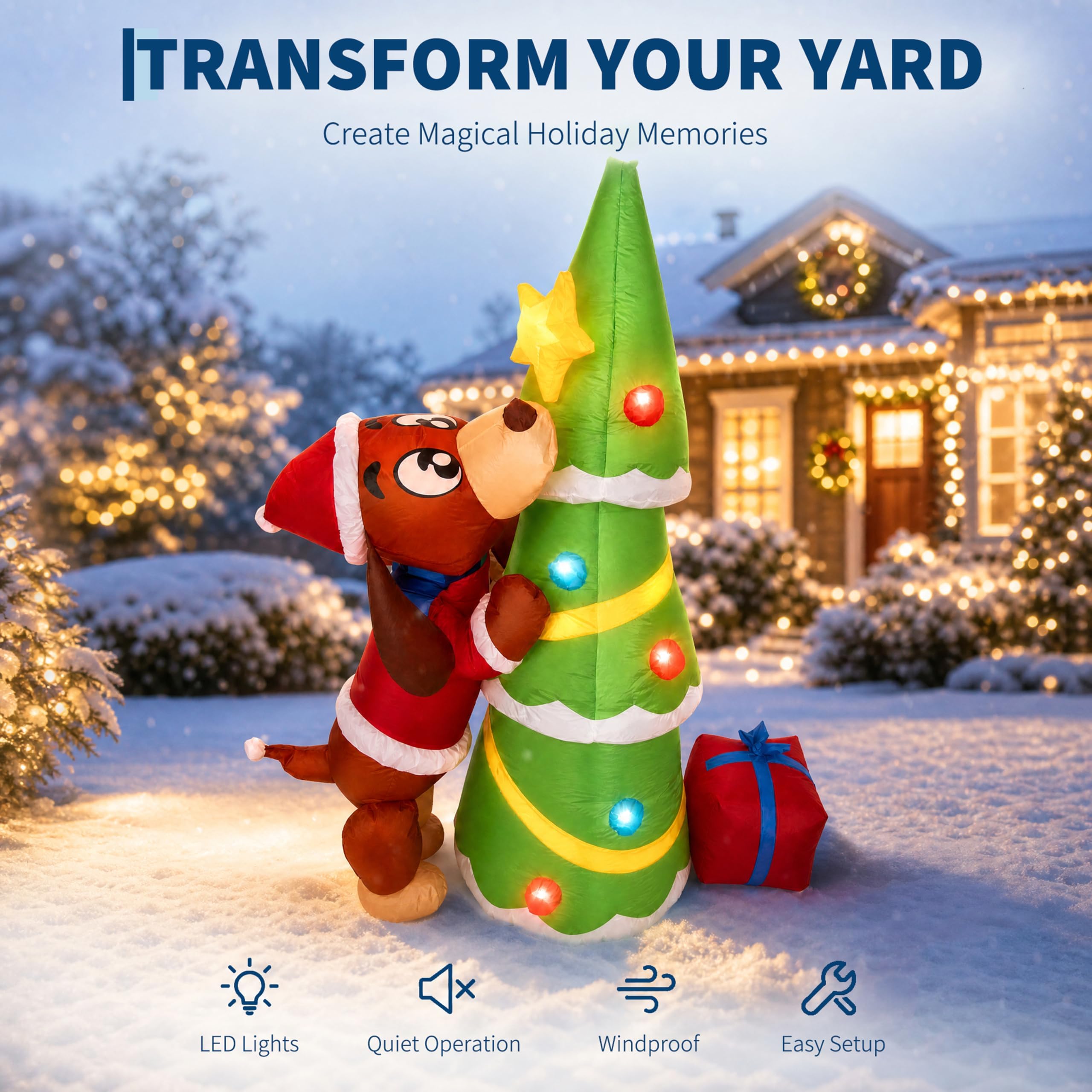 7ft 210cm Giant Inflatable Chr - Kids Yard Toys recension och pris