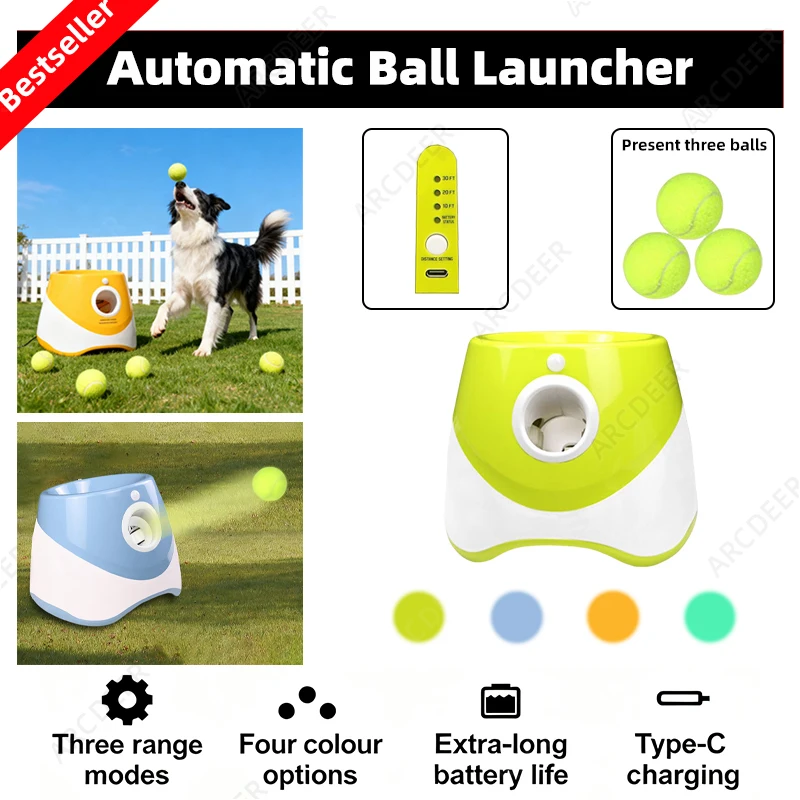 Rechargeable Automatic Ball La - Catapult Launcher Toy recension och pris